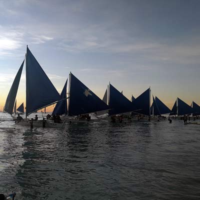 dhol boats Boracay