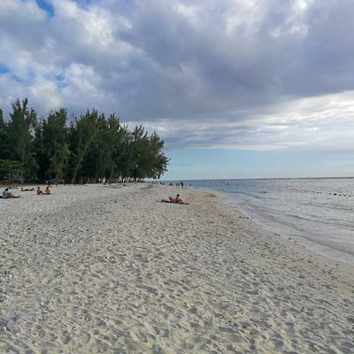 public beach of Flic en Flac