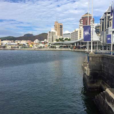 The harbour front in  Port Louis